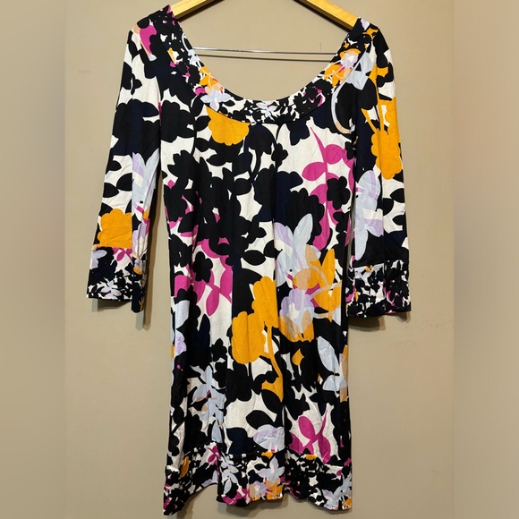 DIANE VON FURSTENBERG 100% Silk Floral Dress - Picture 7 of 10
